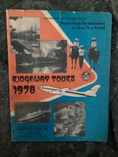 Original Vintage Rare 1978 Ridgeway Tours Inc. Book 47 pgs Lancaster PA picture