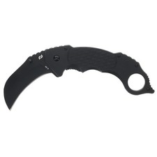 Schrade SCH110 Delta Boneyard Folding Karambit Knife 3.15in 9Cr18MoV Black G10 picture