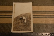 Photograph Couple Ready For Roll In The HAY PILE Vintage Snapshot picture