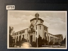 Vintage Real Photo Postcard Automobile Club Southern California Los Angeles picture