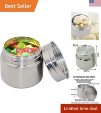 8oz Dishwasher Safe Steel Containers - Eco-Friendly Lunch & Snack Holder picture