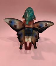 Fairy riding butterfly Occupied Japan Very Coloful picture