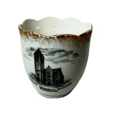 BANGOR MAINE ME Antique HERSEY BUILDING Souvenir TRINKET TEA CUP picture
