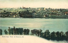 c1905 Nauvoo Illinois Birdseye View undivided Postcard 25-12207 picture