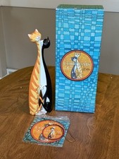 Cool Cats The Kiss Ginger Spice Toni Goffe Cat Figurine Made in China 2003 picture