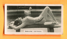 1937 CARRERAS LTD. FILM STARS TOBACCO CARD #49 MARLENE DIETRICH picture