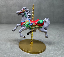 Hallmark 1989 Holly Carousel Horse Christmas Ornament picture