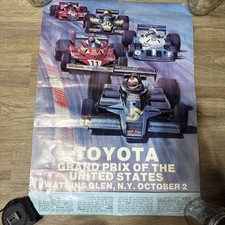 Toyota Grand Prix Of The United States Vintage Poster Watkins Glen 1977 picture
