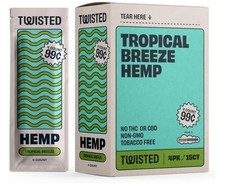 Twisted H. Organic 60 High Quality Wrap Tropical Breeze 15 Pouch of 4 Wraps picture