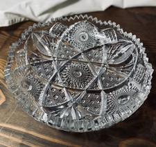 Indiana Glass Nucut #497  Large Serving Bowl EAPG picture