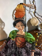 2011 Woodland Fairy Fall Autumn Floral Shelf Sitter Doll Halloween picture