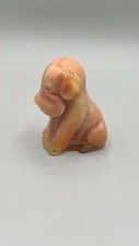 Degenhart Orange Slag Colonial Glass Vintage Dog Pooch Labrador Glass Figurine picture
