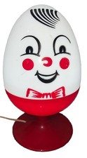 Vintage  Humpty Dumpty Egg Lamp Nursery Night Light 1970’s Red picture