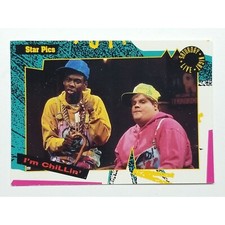 Chris Farley Rock SNL Card💥1992 Saturday Night Live Star Pics # 13 I'm Chillin' picture