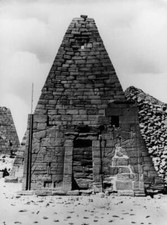 Nubian pyramid at the site of Meroe circa 1960 Historic Old Photo picture