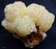 STUNNING STILBITE BOWS FORMATION W/ COATING CALCITE ON MATRIX MINERALS SPECIMENS picture