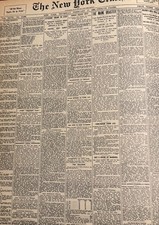 Vintage Sinking of the Maine February 17, 1898 NEW YORK TIMES News Article picture