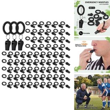 Honoson Adult Safety Whistle - Black, 100 Pcs picture