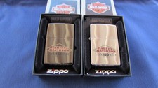 PAIR OF 2 2022 HARLEY DAVIDSON 120TH ANN.  ZIPPO LIGHTERS BOTH VERSIONS picture
