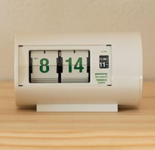 PENCO desk clock patapata flap-clap white FJ064 From Japan NEW picture