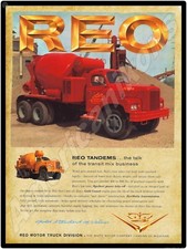 1961 REO Koder Constr. Toledo Truck NEW Sign - 24