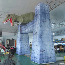 6x4m Giant Inflatable Dinosaur Entry Gate Arch For Halloween Decoration Outdoor picture