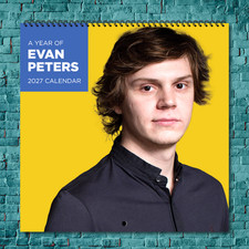 Evan Peters 2027 Wall Calendar 12 Month Celebrity Photo Fan Collectible picture