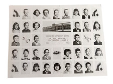1961-1962 Yorkshire Elementary School Grade 3 Original Class Photo Picture picture