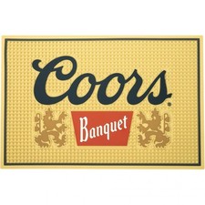 Coors Banquet Classic Logo Bar Mat Yellow picture