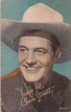 Charles Starrett 6x4 Promotional Card Vtg Postcard-Sized Photo CP374 picture