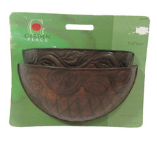 Garden Place Copper Finish 2pc Pocket Planter Wall Vases picture