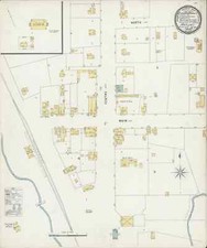 1896 Very Detailed COPY City Map Antlers Oklahoma Perfect for researchers picture