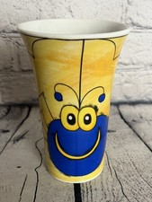 Smiling Blue Spider Yellow Coffee Tea Mug 6”Emerald Collection Anthropomorphic  picture