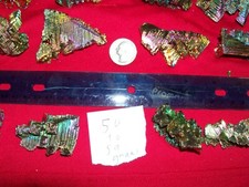 1 Bismuth 50 to 59 gram piece rainbow auro titanium crystal cluster Reiki picture
