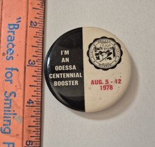 Vintage Odessa Missouri Centennial 1978 Pinback Button picture