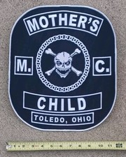 Mother's Child Jacket back Patch Toledo Ohio COLORS Biker Motorcycle Club Gang? picture