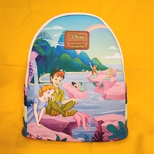 Loungefly Disney Peter Pan Wendy Mermaid Lagoon Rainbow Soft Tag Mini Backpack picture