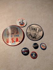 Vtg.~ Ohio & National Political Campaign Pinback Buttons/Vari-Vue & Am. Art Work picture