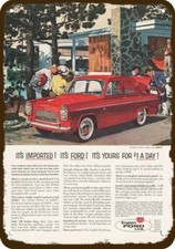1959 FORD PREFECT English 4-Door Car Vintage-Look DECORATIVE REPLICA METAL SIGN picture