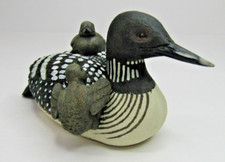 Herco Professional Gift Wood Duck and Babies Figurine picture