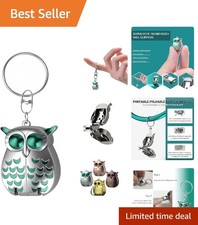 Owl Keychain Nail Clipper,Foldable 2-in-1 Stainless Steel with FileSilver-2in1 picture