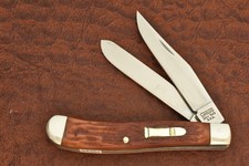 VINTAGE CAMILLUS NEW YORK USA STAGLON DELRIN BULLET TRAPPER KNIFE RIMFIRE (34382 picture