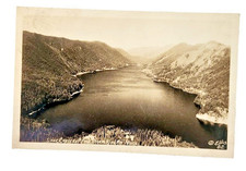 Vintage RPPC Lake Crescent Storm King Mt Washington Ellis 62 Real Photo Postcard picture