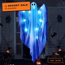 JOYIN Halloween Hanging Light up Ghost, 47