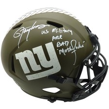 Lawrence Taylor Autographed New York Giants (SALUTE TO SERVICE) Deluxe Full-Size picture