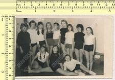 PHOTO VTG ORG BW School Girls with Teachers, Physical Education Class Kids Sport picture