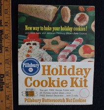 [ 1950s - 1960s Pillsbury Holiday Cookie Kit - Vintage Christmas Food Package ] picture