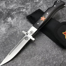 Russian Finka Manual Folding Knife Functional Collectable-handle color is Brown picture