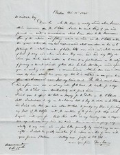 1845 Letter from Boston, MA to Castine, ME picture