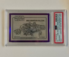 2021 Topps Star Wars Galaxy Chrome Vintage Millenium Falcon Purple /50 #V-6 picture